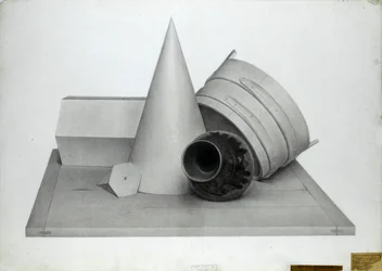 Still Life with Geometric Models and a Vase